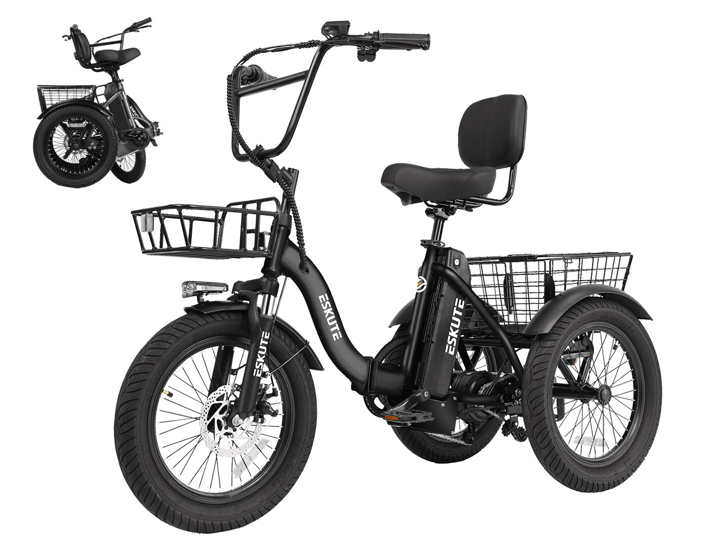 Eskute® T300 Folding Electric Trike