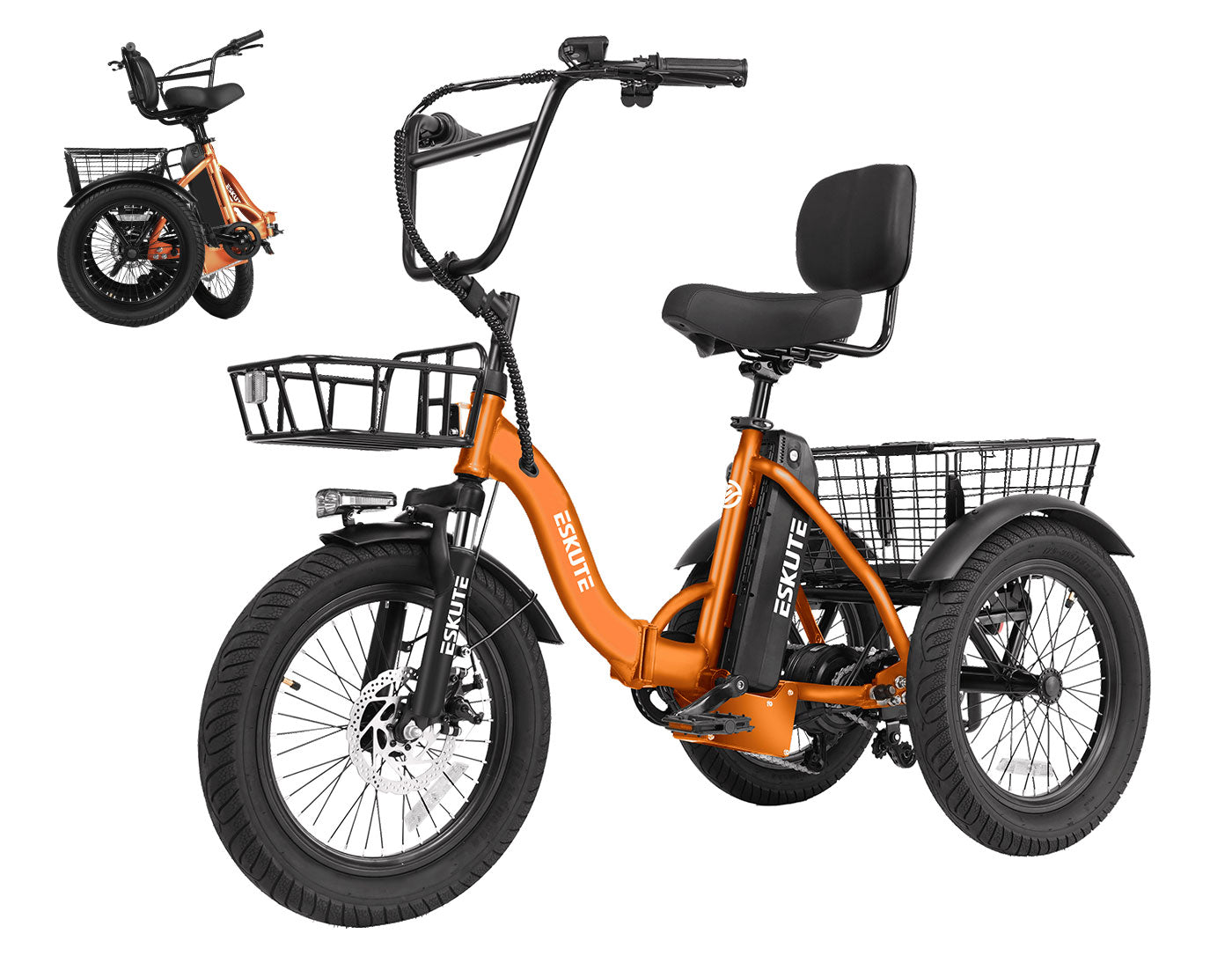 Eskute® T300 Folding Electric Trike