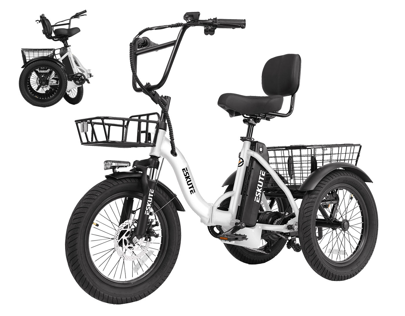 Eskute® T300 Folding Electric Trike