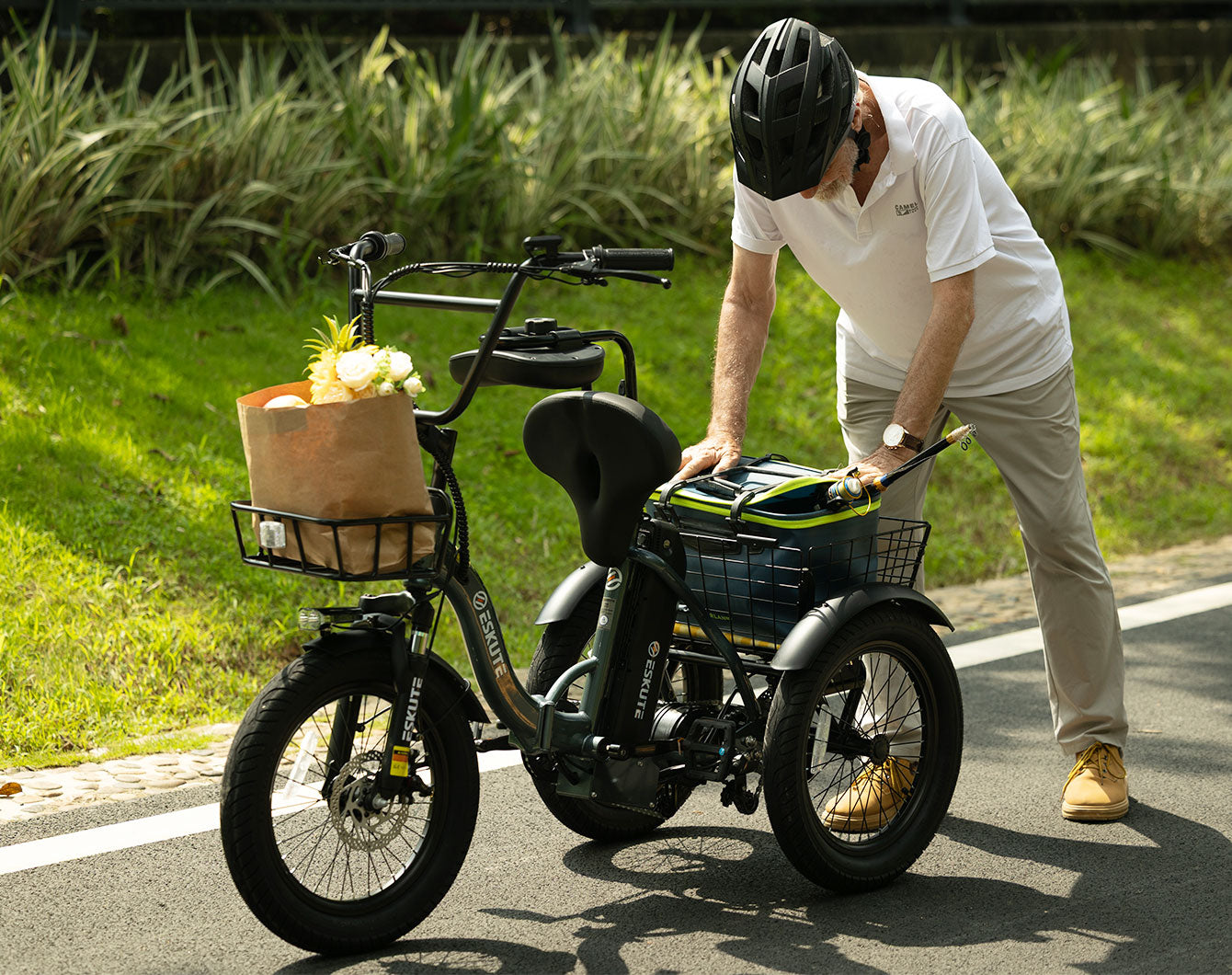Load More, Carry Easier Durable front and rear cargo baskets for maximum capacity.