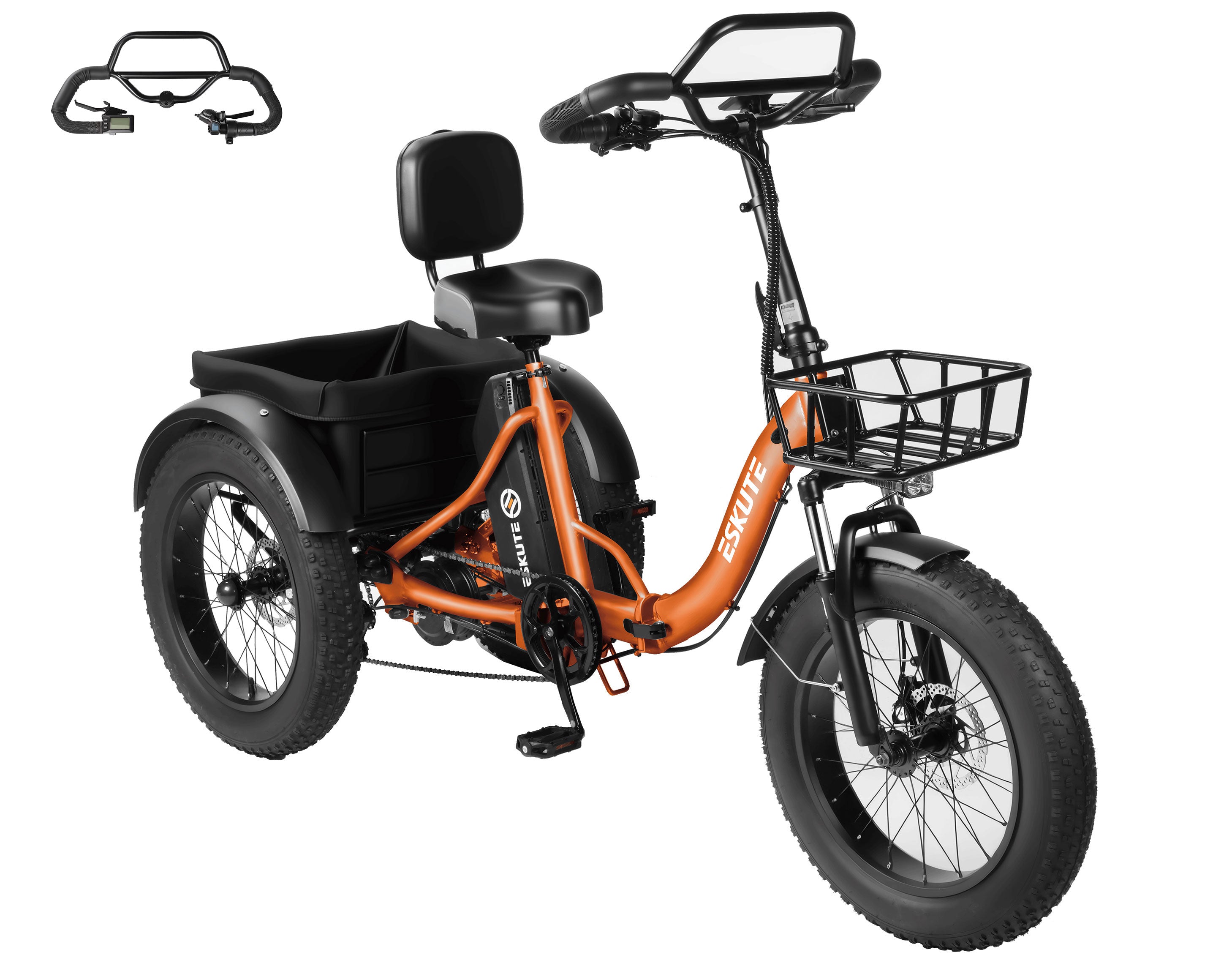Eskute® T300Pro Folding Electric Trike