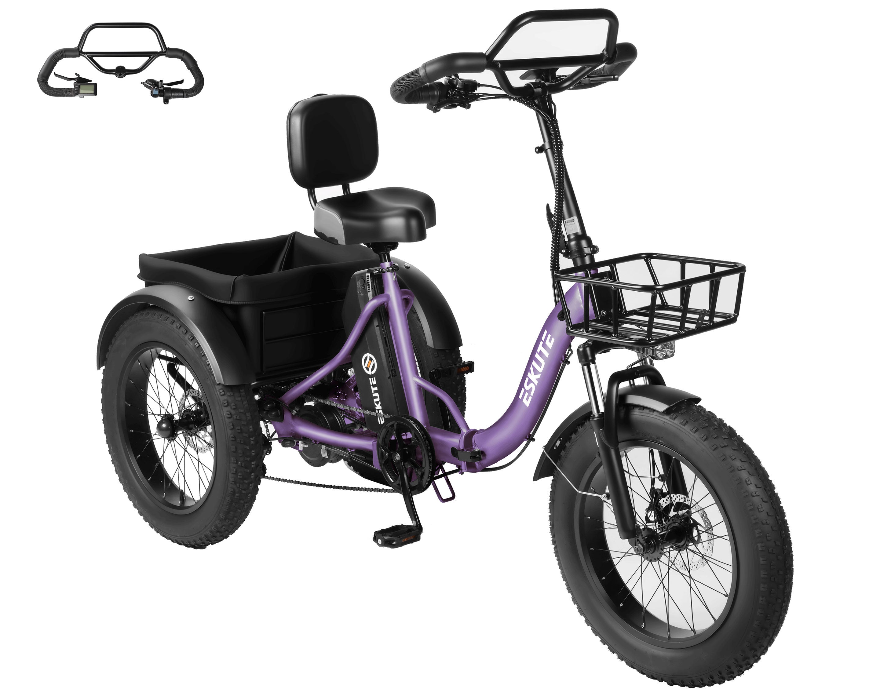 Eskute® T300Pro Folding Electric Trike