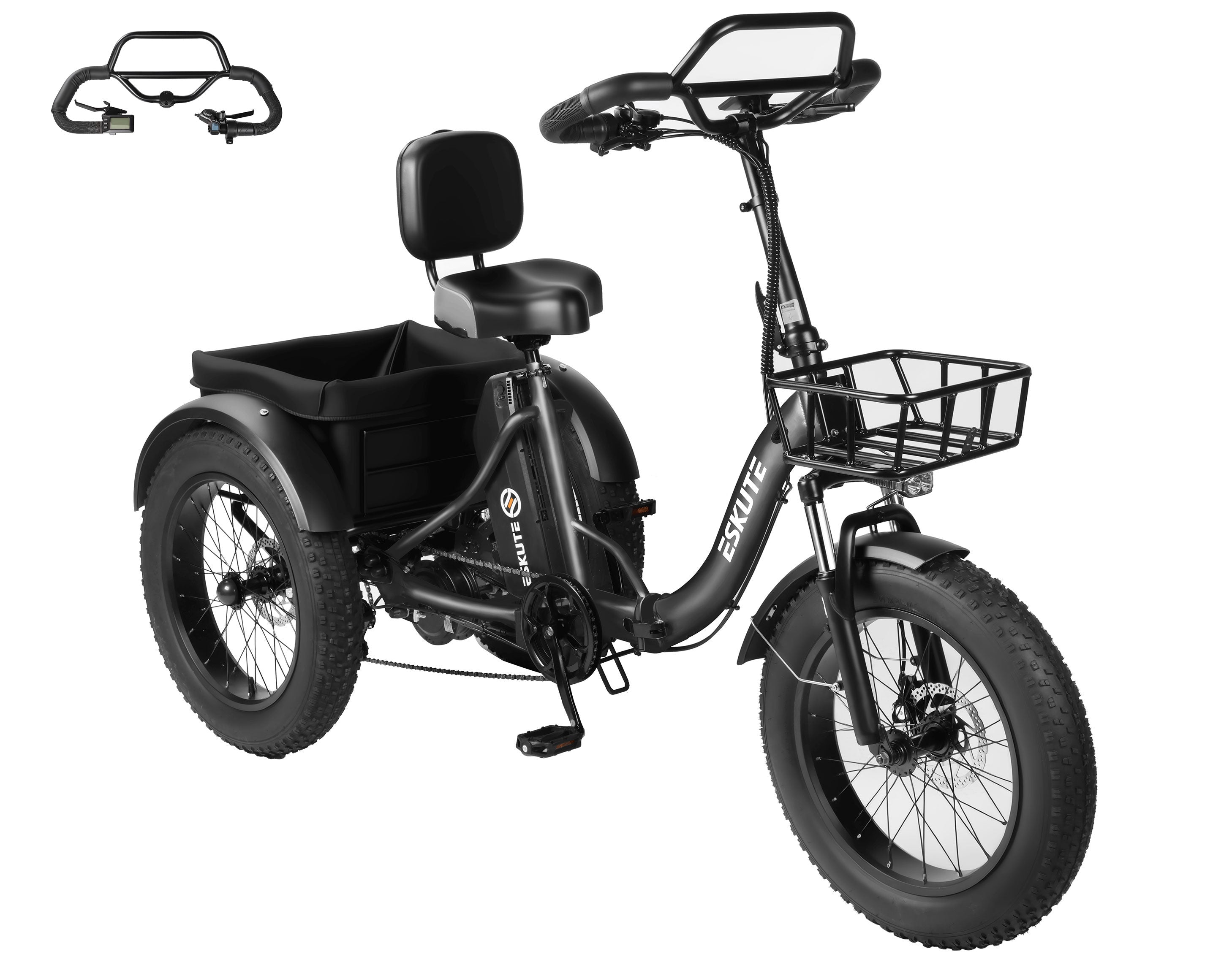 Eskute® T300Pro Folding Electric Trike