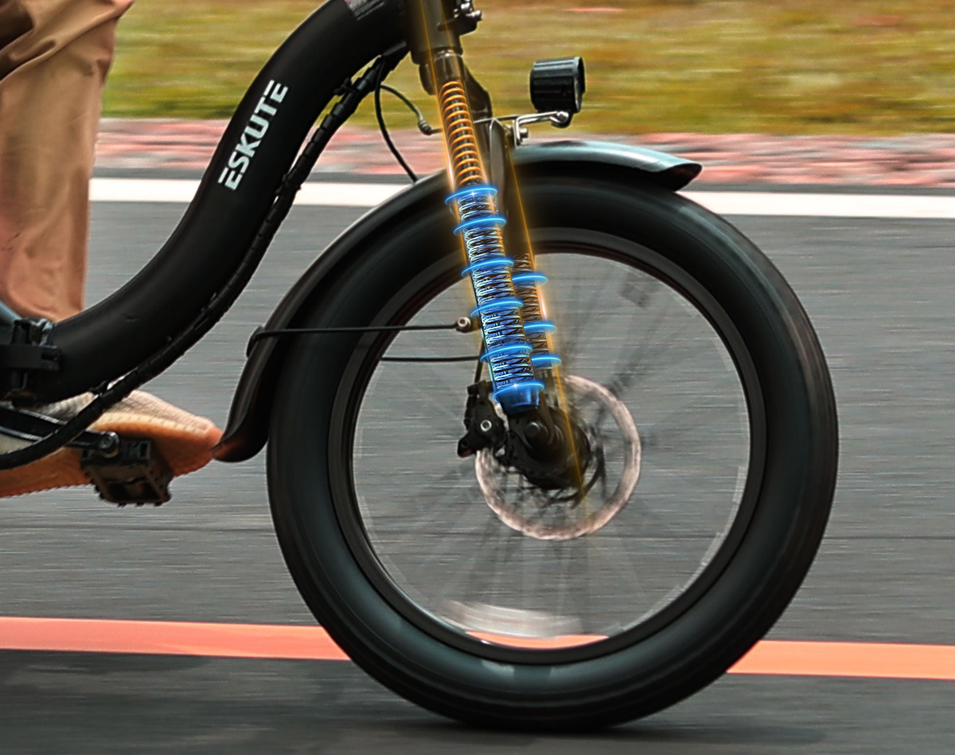 Smooth & Stable Ride with Front Suspension