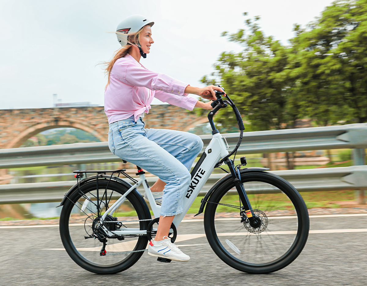 Eskute® C100 Plus Long-Range City Commuter Electric Bike