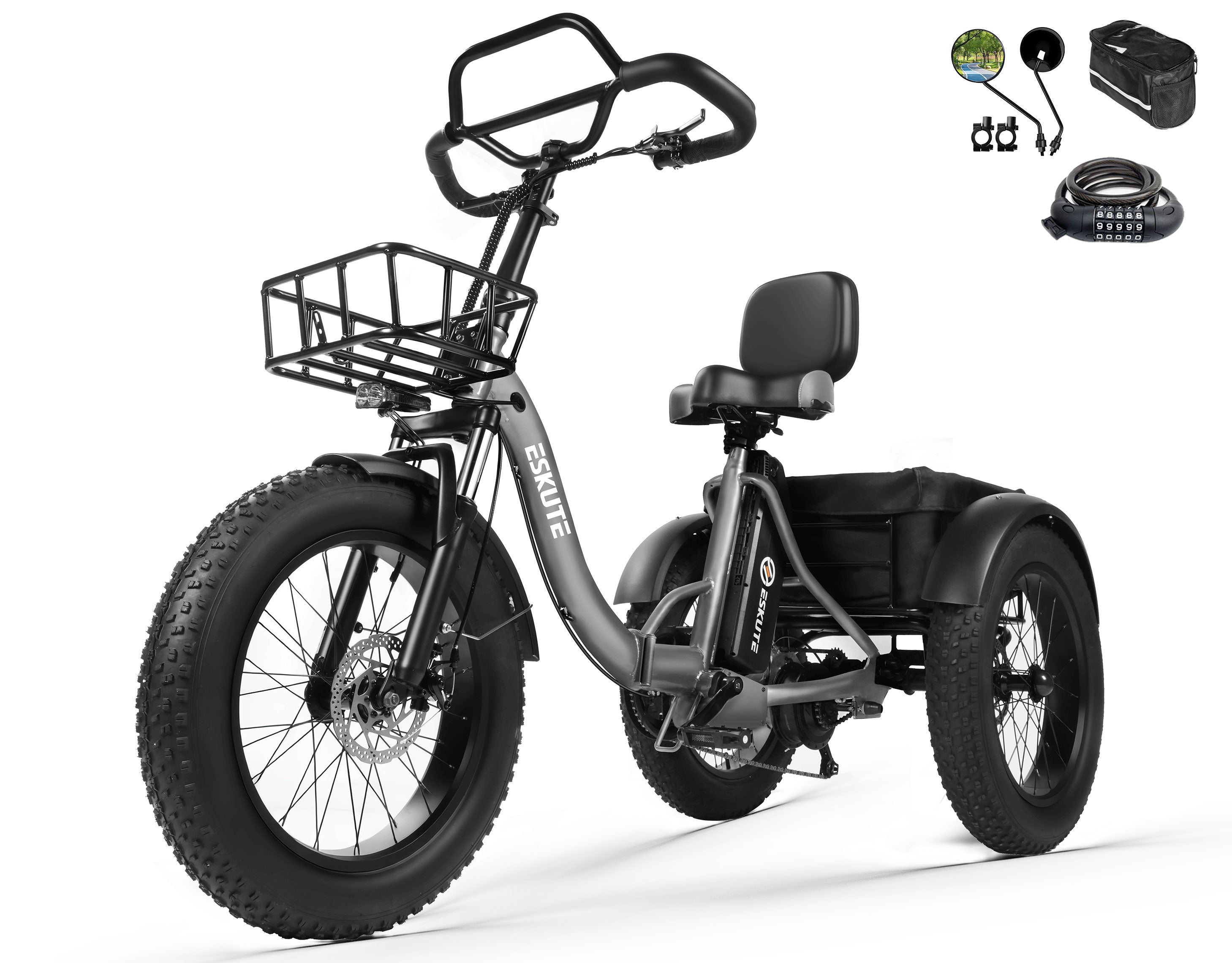 Eskute® T300Pro Folding Electric Trike