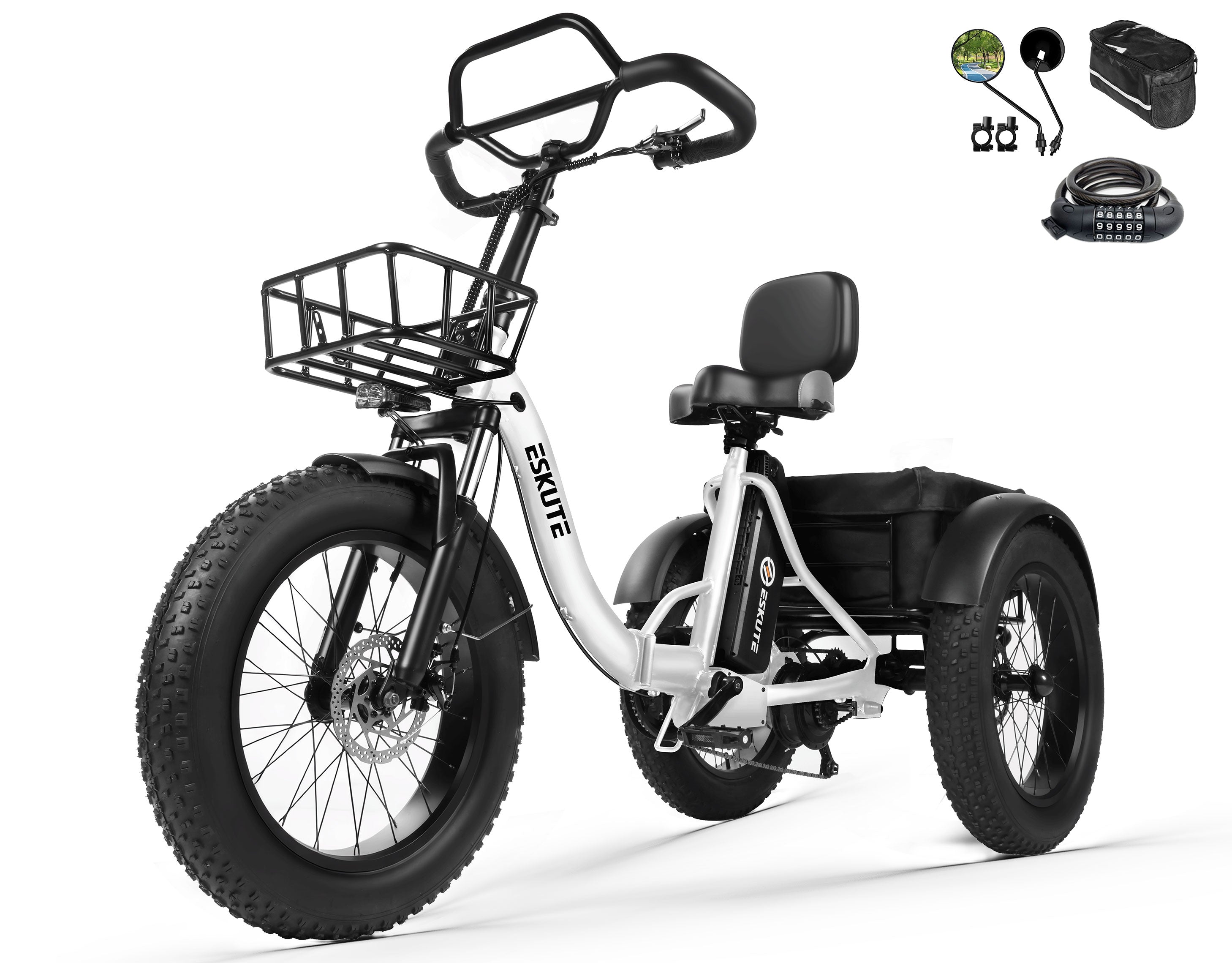 Eskute® T300Pro Folding Electric Trike