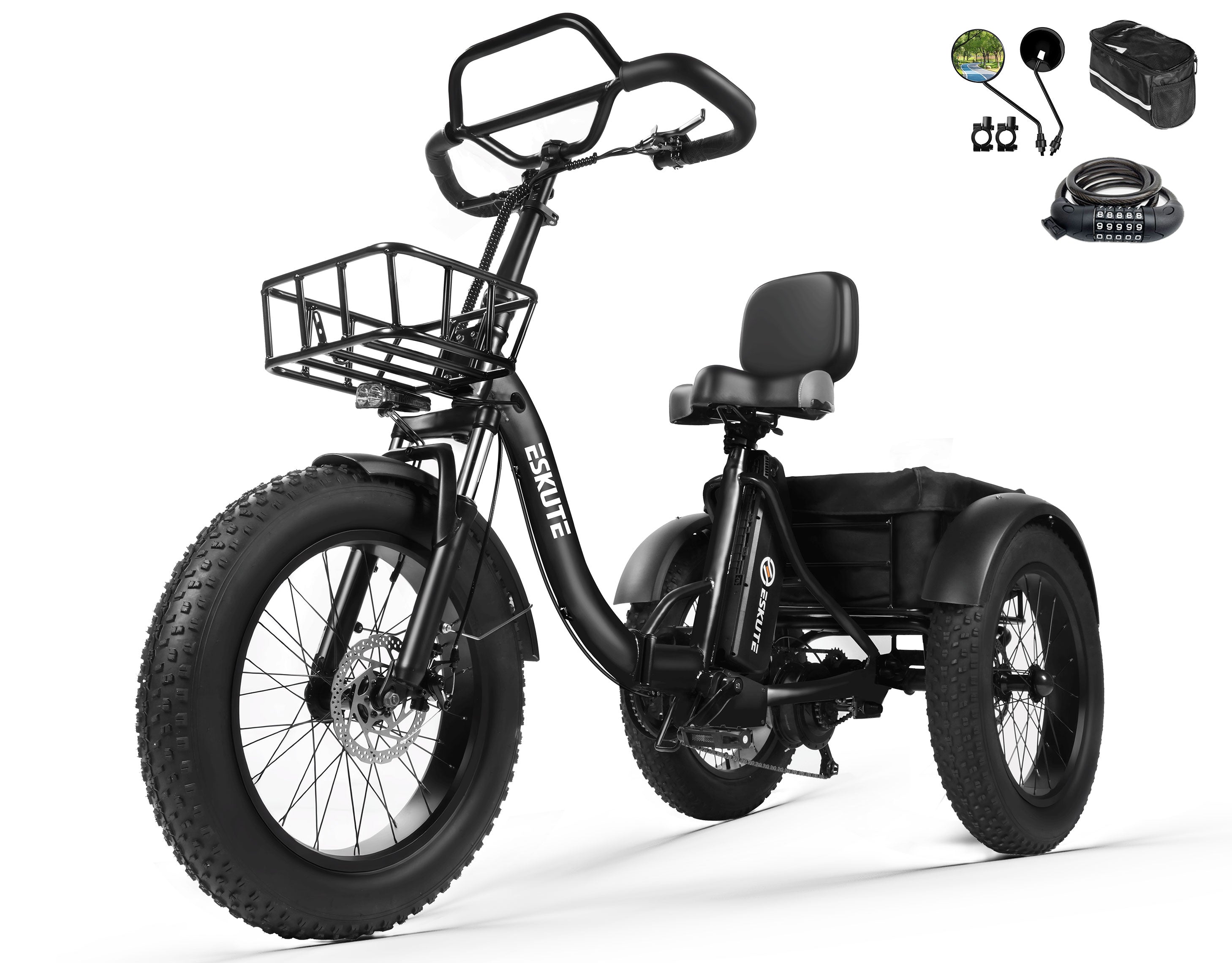 Eskute® T300Pro Folding Electric Trike