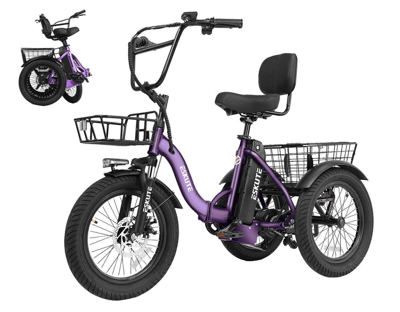 Eskute® T300 Folding Electric Trike