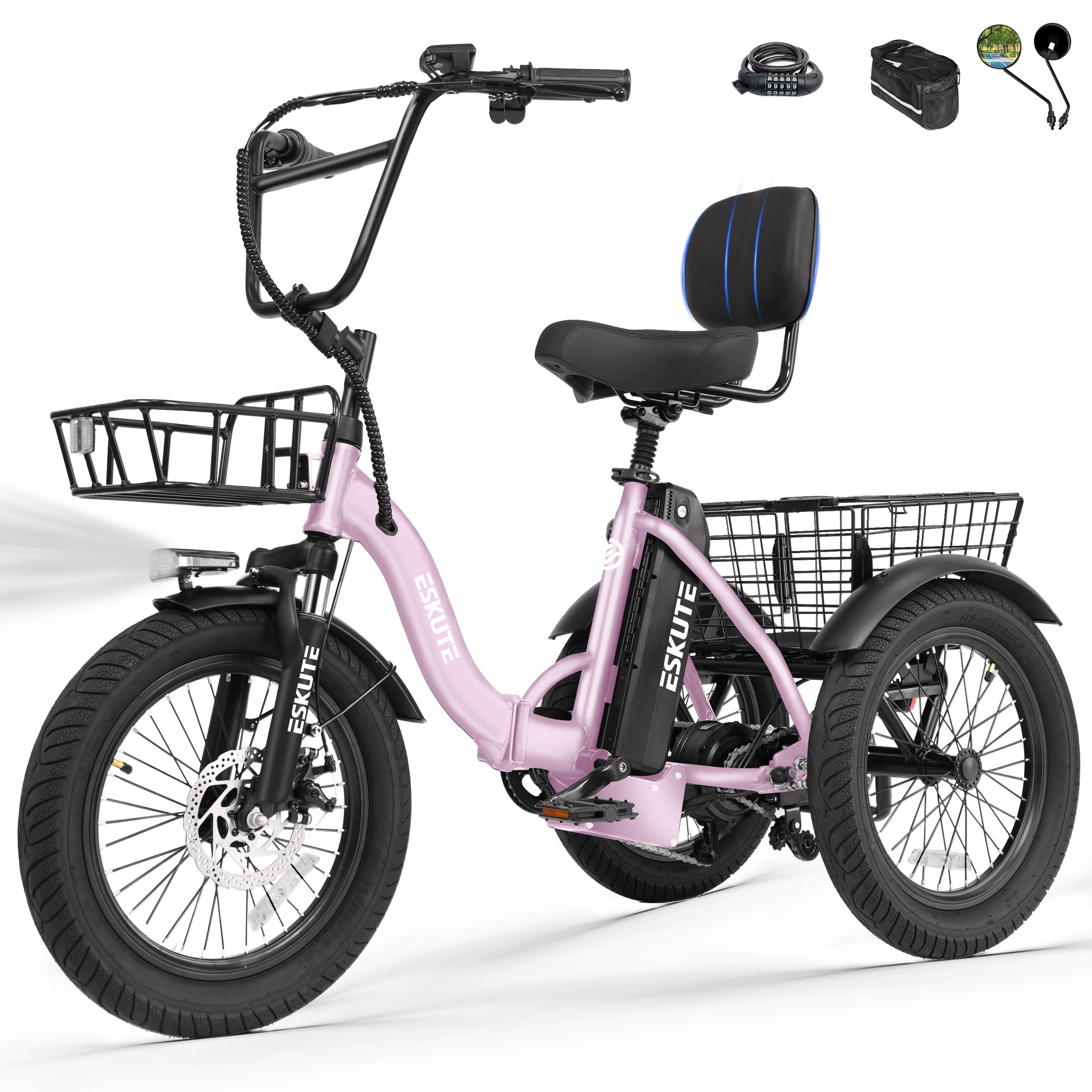 Eskute® T300 Folding Electric Trike