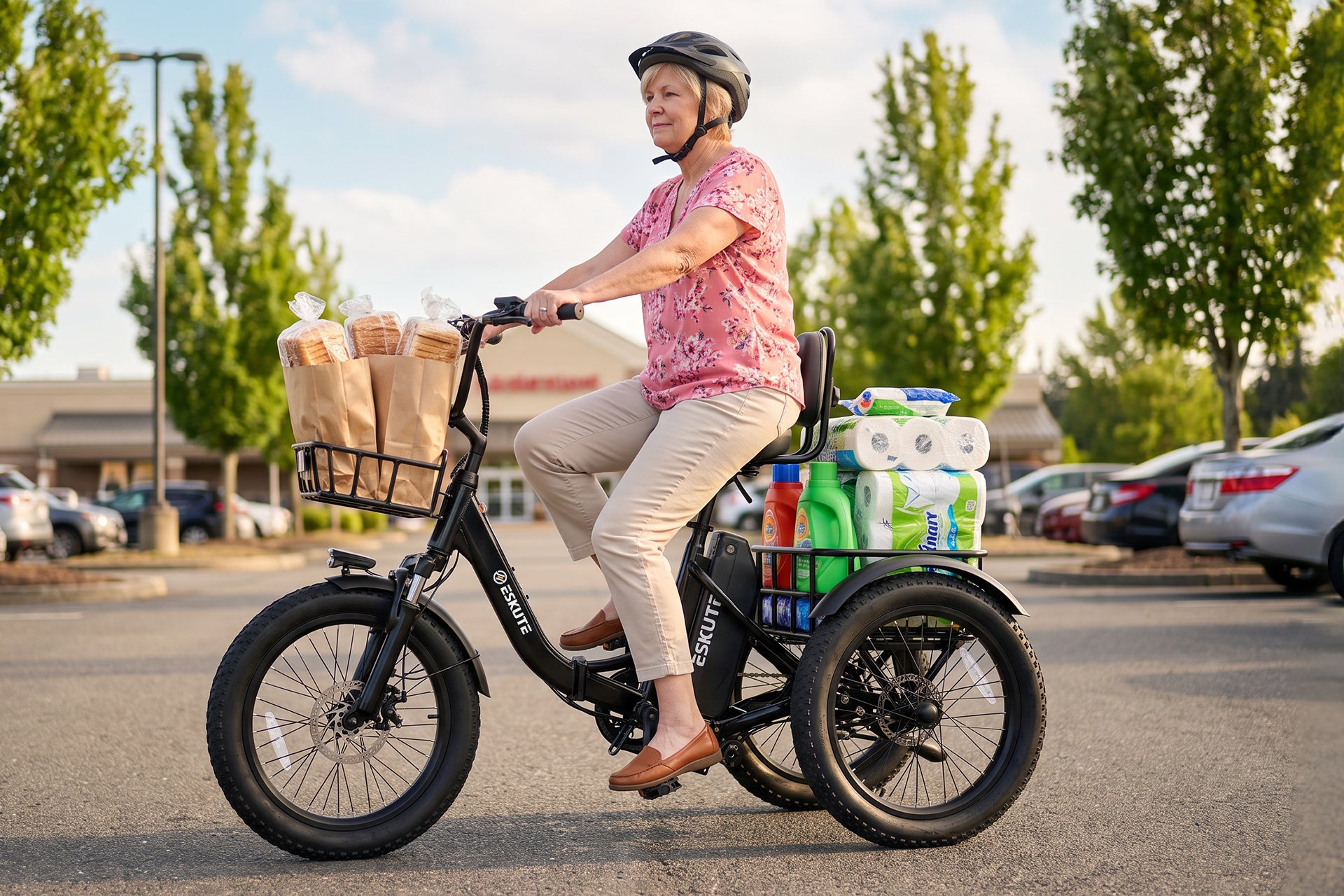 Eskute® T300 Max Folding Electric Trike with Reverse Function