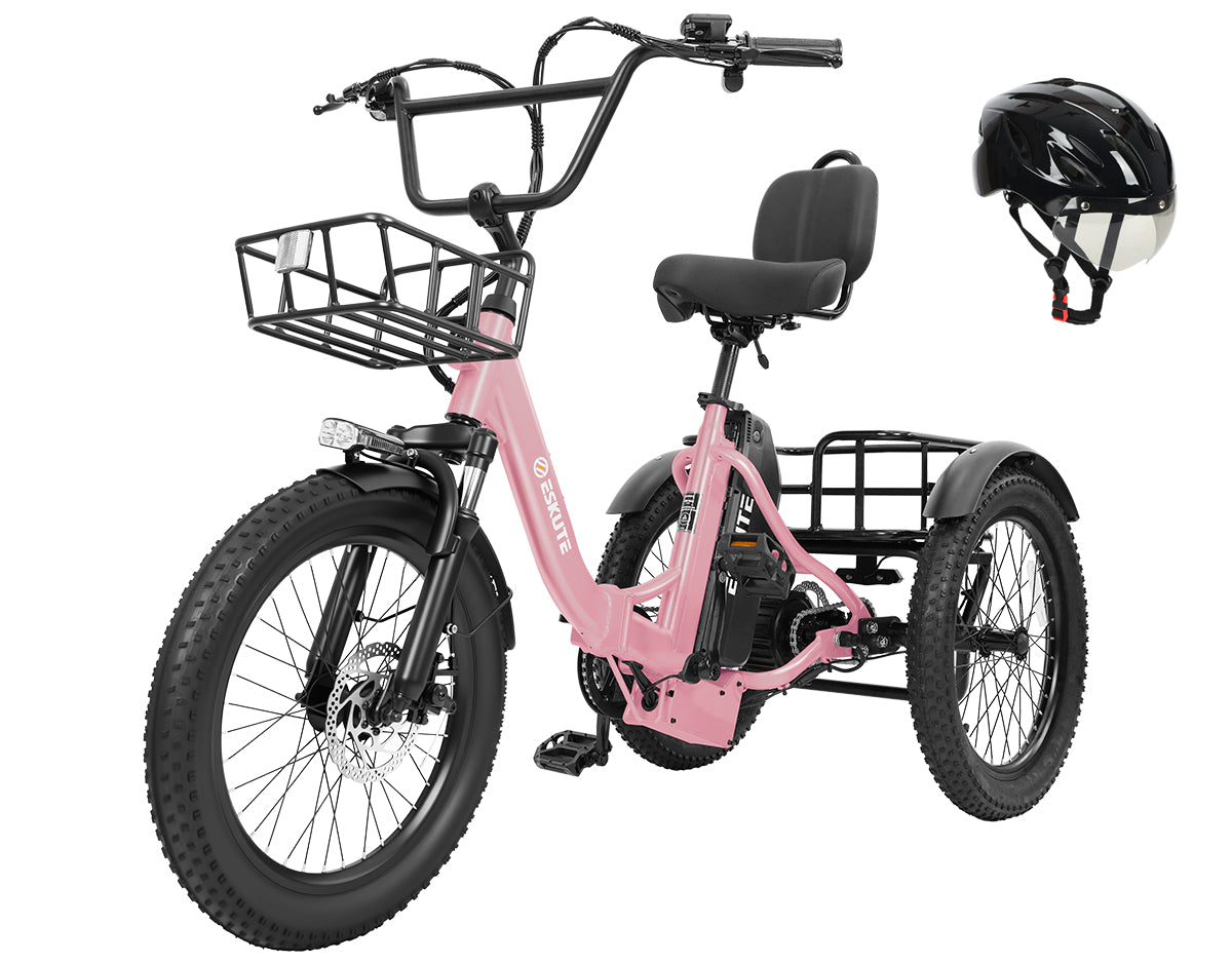 Eskute® T300 Max Folding Electric Trike with Reverse Function