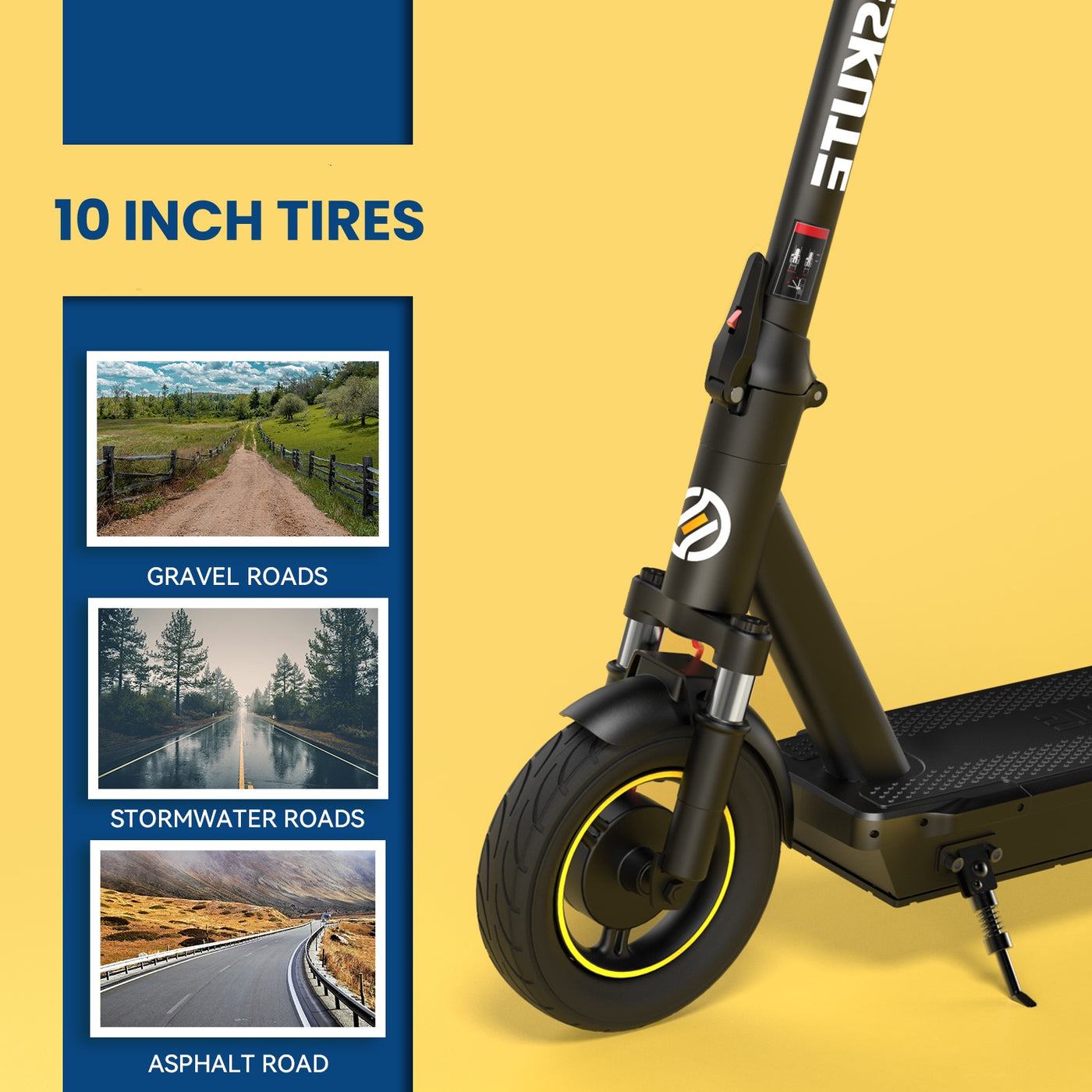 ESKUTE MAX electric scooter up to 30 miles range drum brake