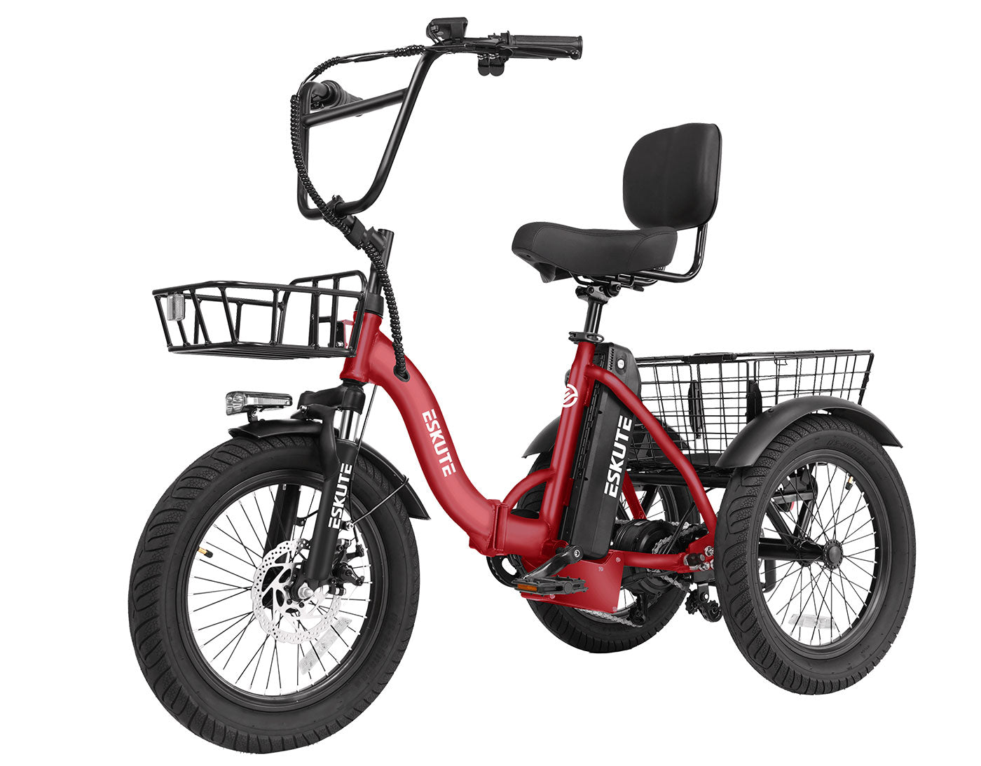 Folding Electric Trike | 1200W, 55-Mile Range – Eskute
