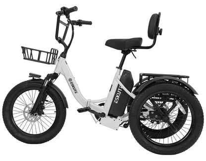 Eskute® T300 Max Folding Electric Trike with Reverse Function