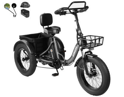 Eskute® T300Pro Folding Electric Trike