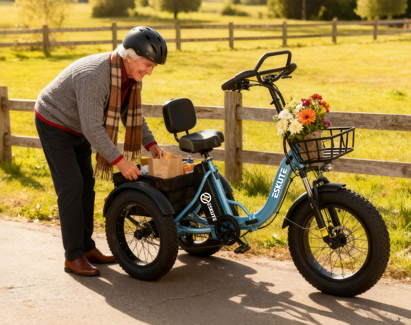 Load More, Carry Easier Durable front and rear cargo baskets for maximum capacity.