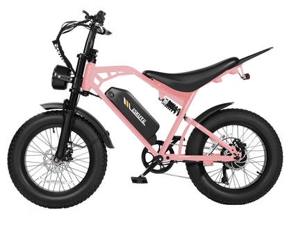kinderfahrrad 80er jahre 20" Fat Tire Mini Electric Dirt Bike – 1300W, 32MPH, 52V 20.8Ah Battery