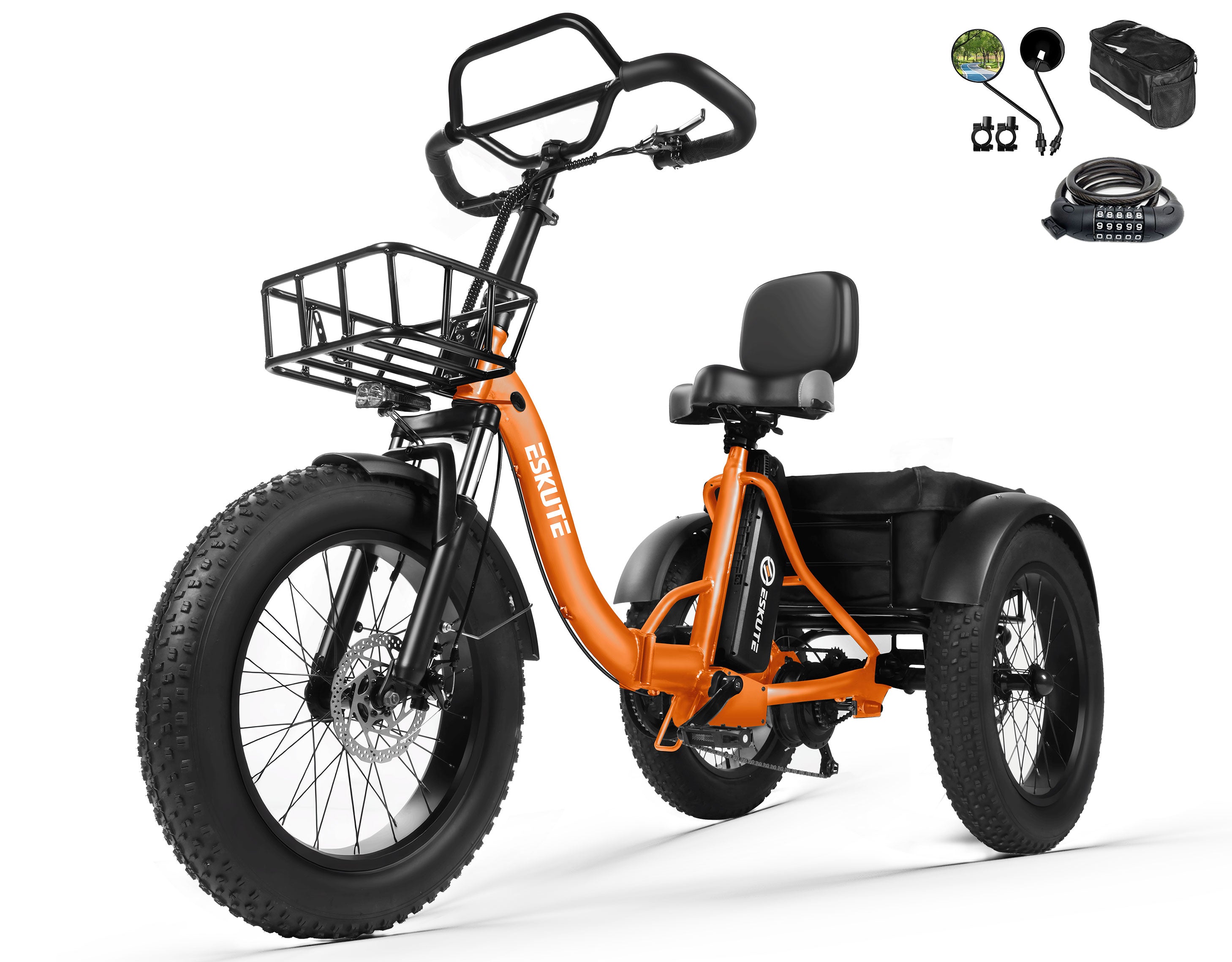 Eskute® T300Pro Folding Electric Trike