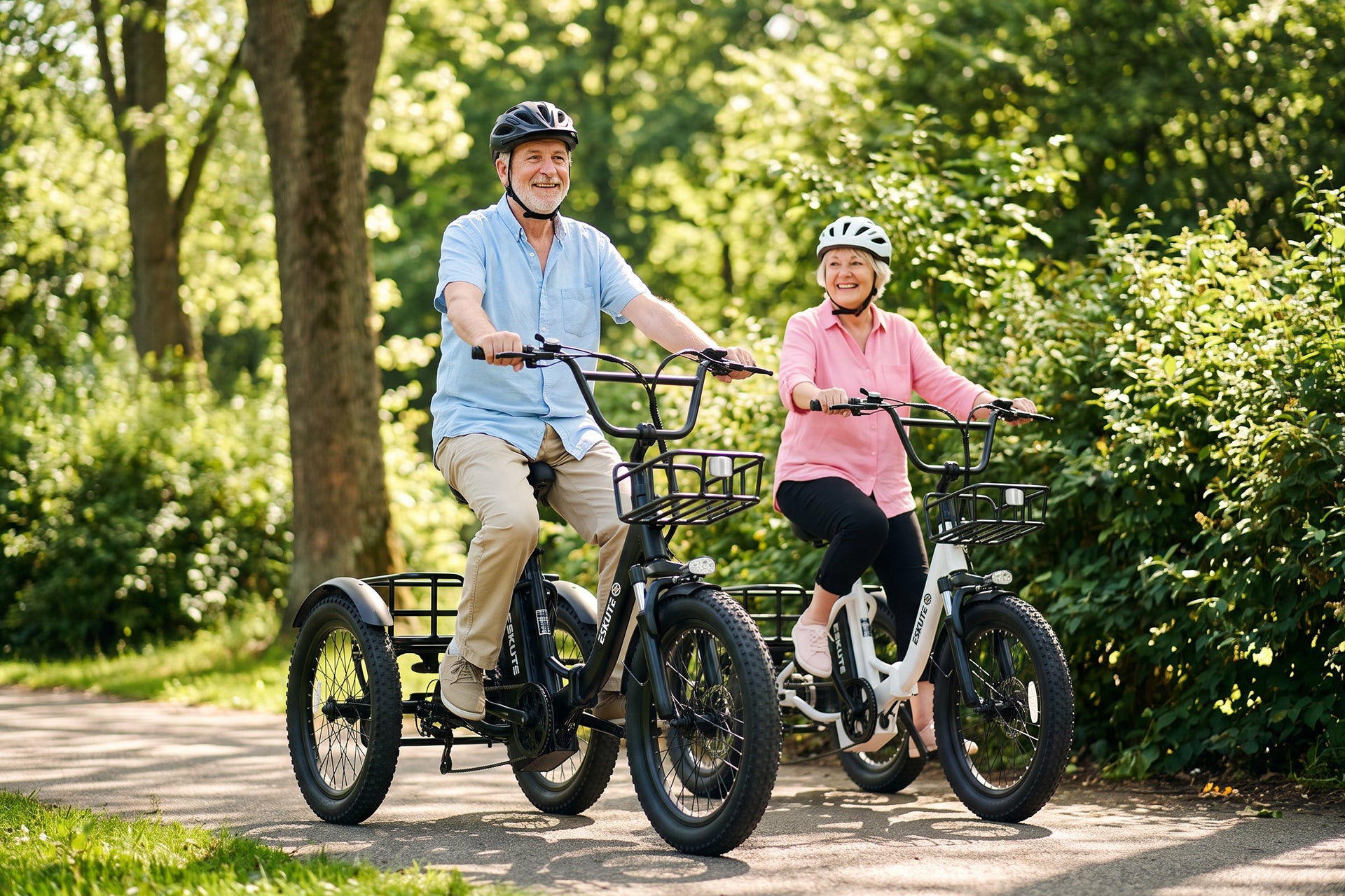 Eskute® T300 Max Folding Electric Trike with Reverse Function