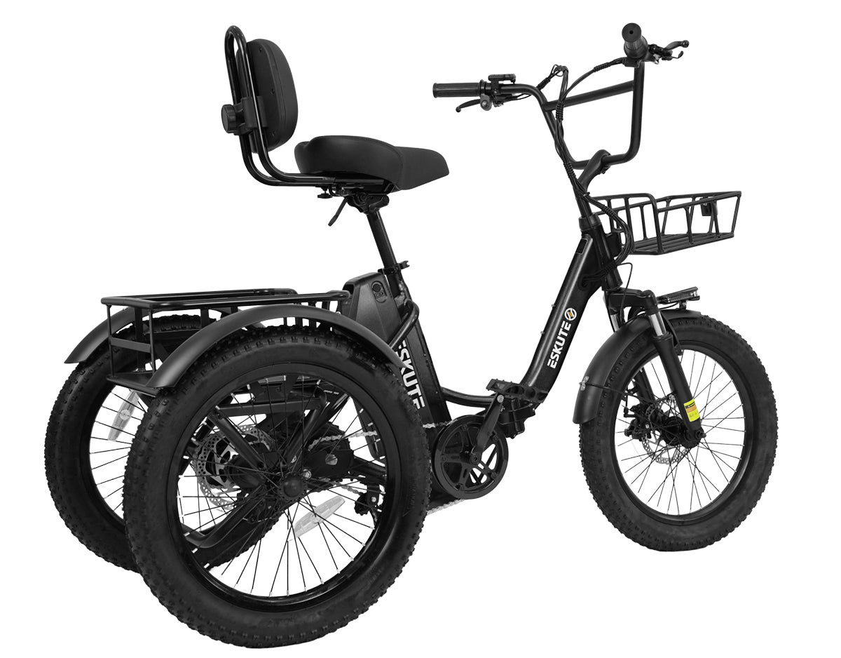 Eskute® T300 Max Folding Electric Trike with Reverse Function