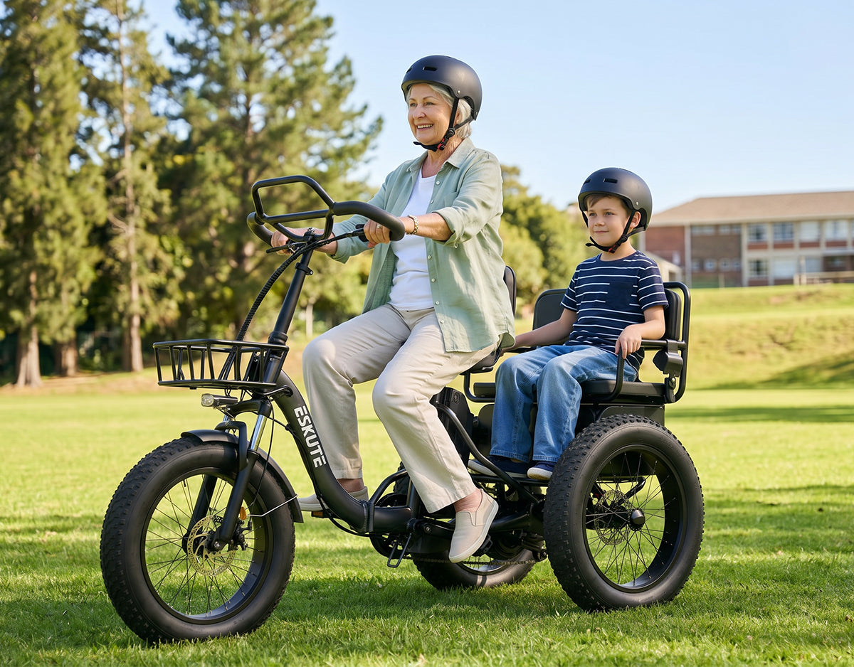 Eskute® T300Pro Folding Electric Trike