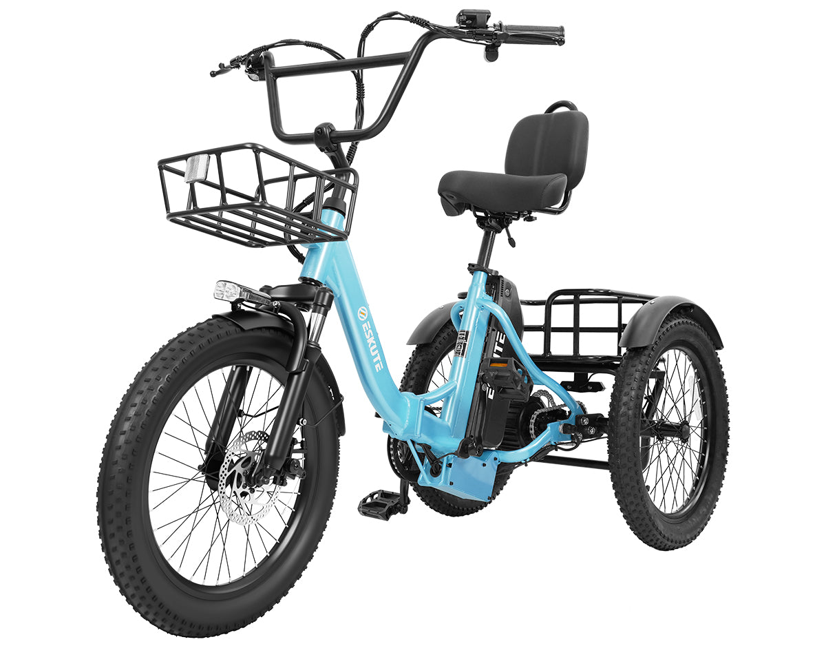 Eskute® T300 Max Folding Electric Trike with Reverse Function