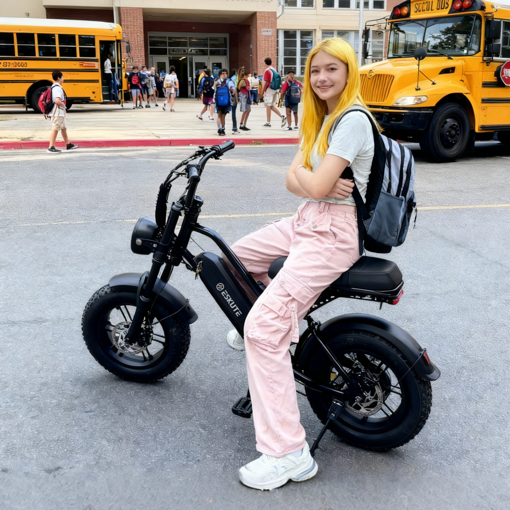 Eskute® V100 16*4.0" Electric Bike for Teens & Adults