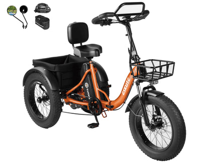 Eskute® T300Pro Folding Electric Trike