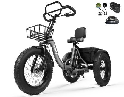 Eskute® T300Pro Folding Electric Trike