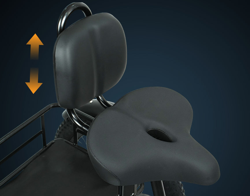 Extra-Wide Seat & Adjustable Backrest