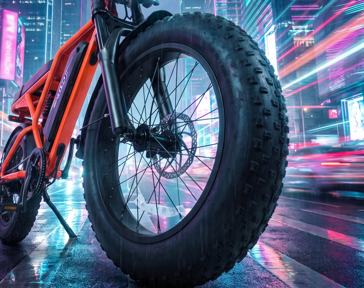 20" x 4.0" Fat Tires for All-Terrain Confidence
