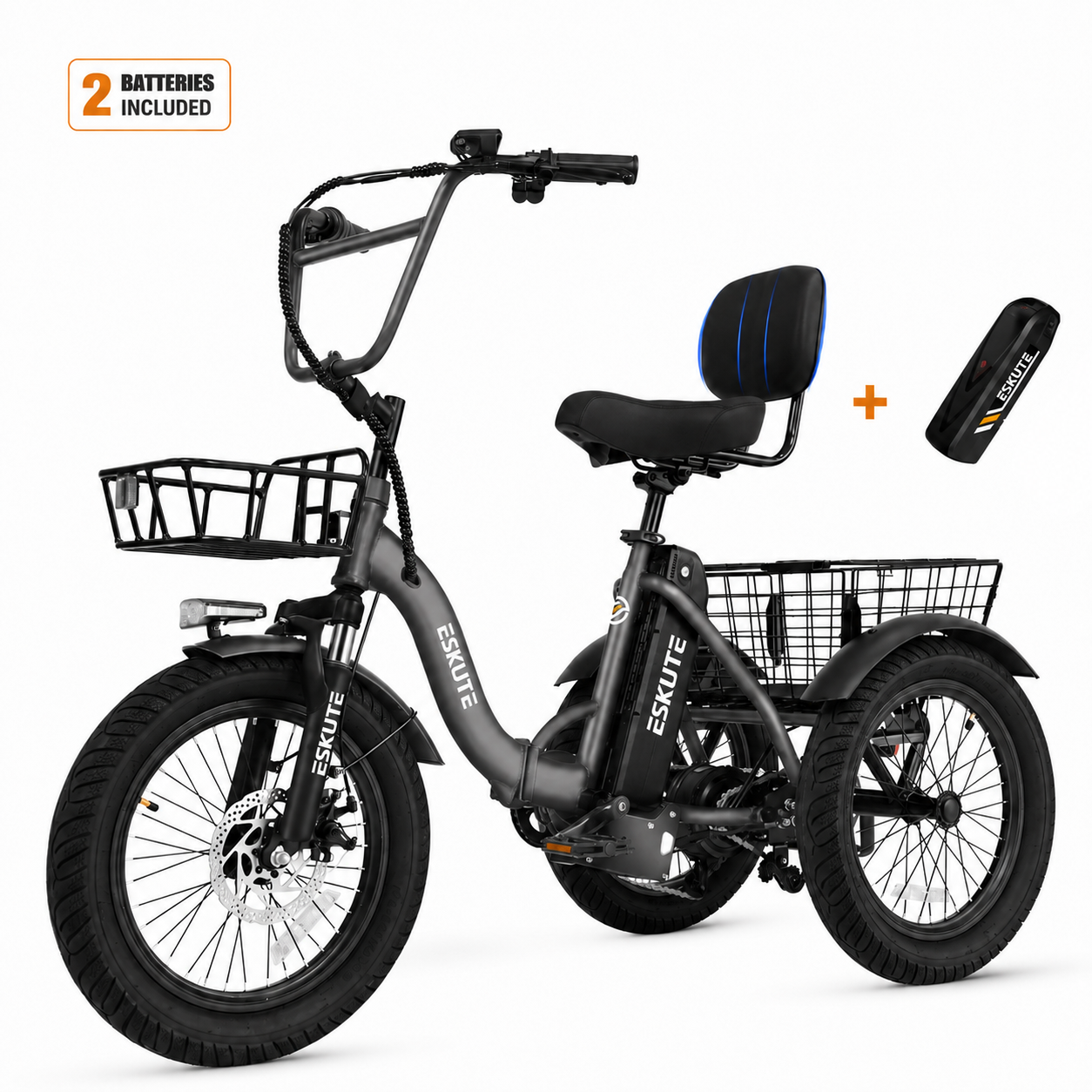Eskute® T300 Folding Electric Trike