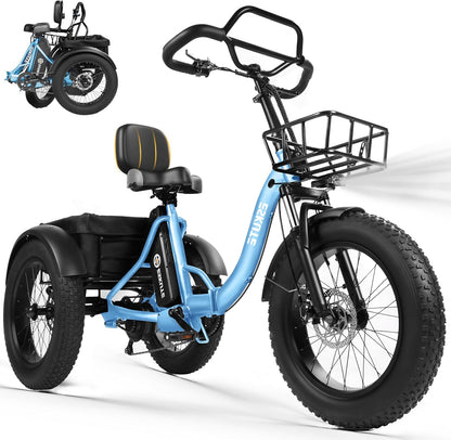 Eskute® T300Pro Folding Electric Trike