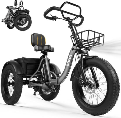Eskute® T300Pro Folding Electric Trike