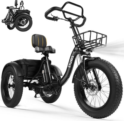 Eskute® T300Pro Folding Electric Trike