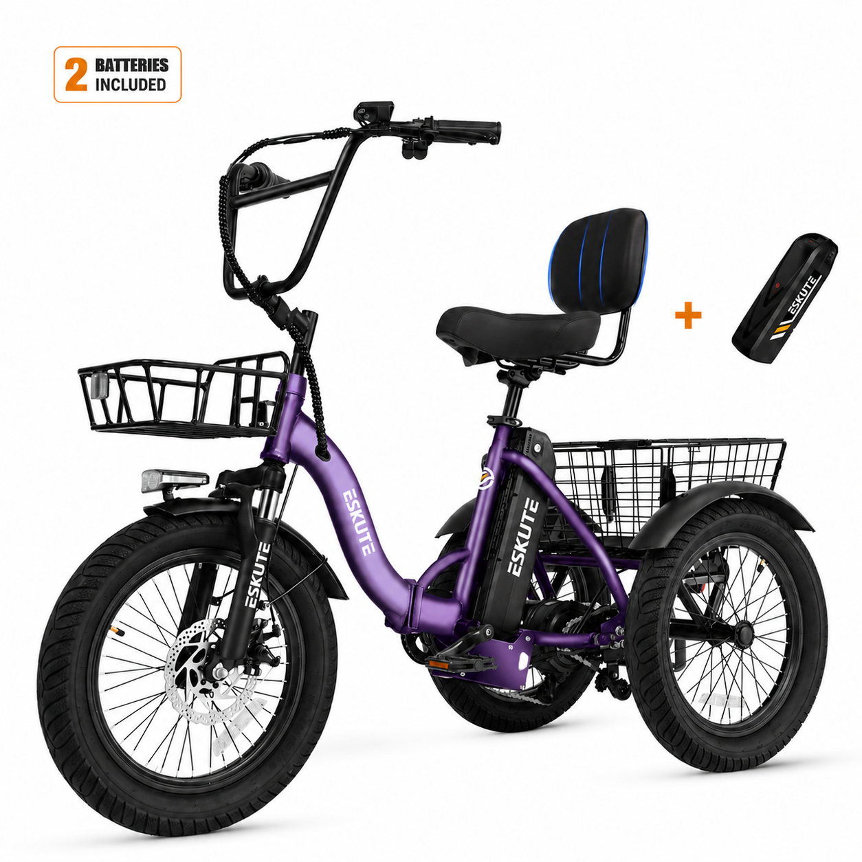 Eskute® T300 Folding Electric Trike