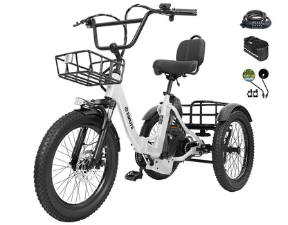 Eskute® T300 Max Folding Electric Trike with Reverse Function