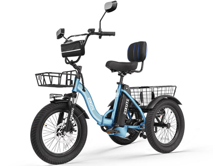 1200W 48V 499Wh Lightweight Electric Trike for Adults & Seniors Eskute 3-Wheel Foldable Fat Tire Trike, 3 Wheel Electric BicycleOrange / Bike+Bike 1200W 48V 499Wh Lightweight Electric Trike for Adults & Seniors Eskute 3-Wheel Foldable Fat Tire Trike, 3 Wheel Electric BicycleOrange / Bike+Bike