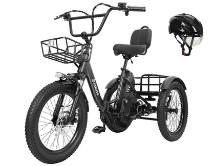 Eskute® T300 Max Folding Electric Trike with Reverse Function