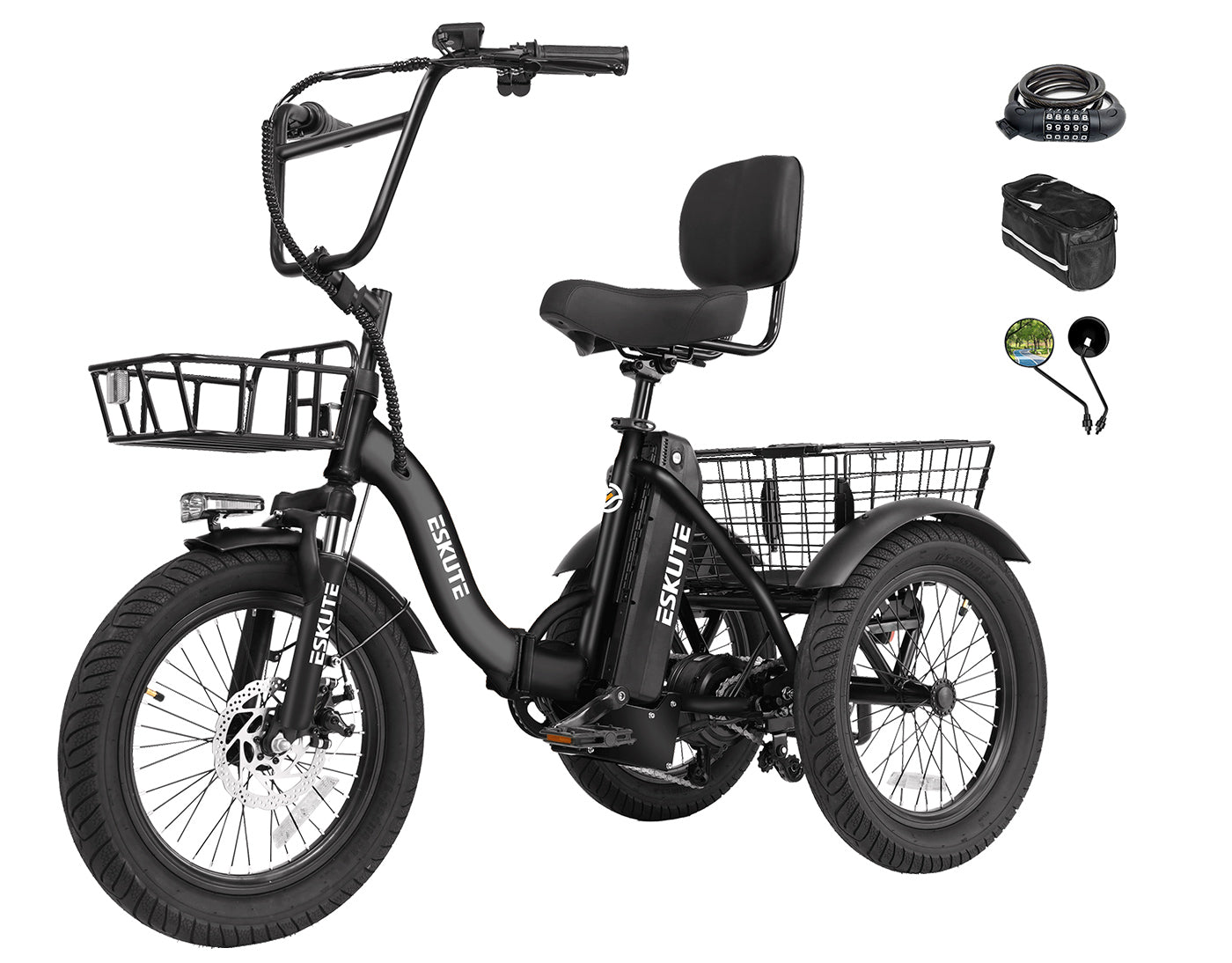 Eskute® T300 Folding Electric Trike