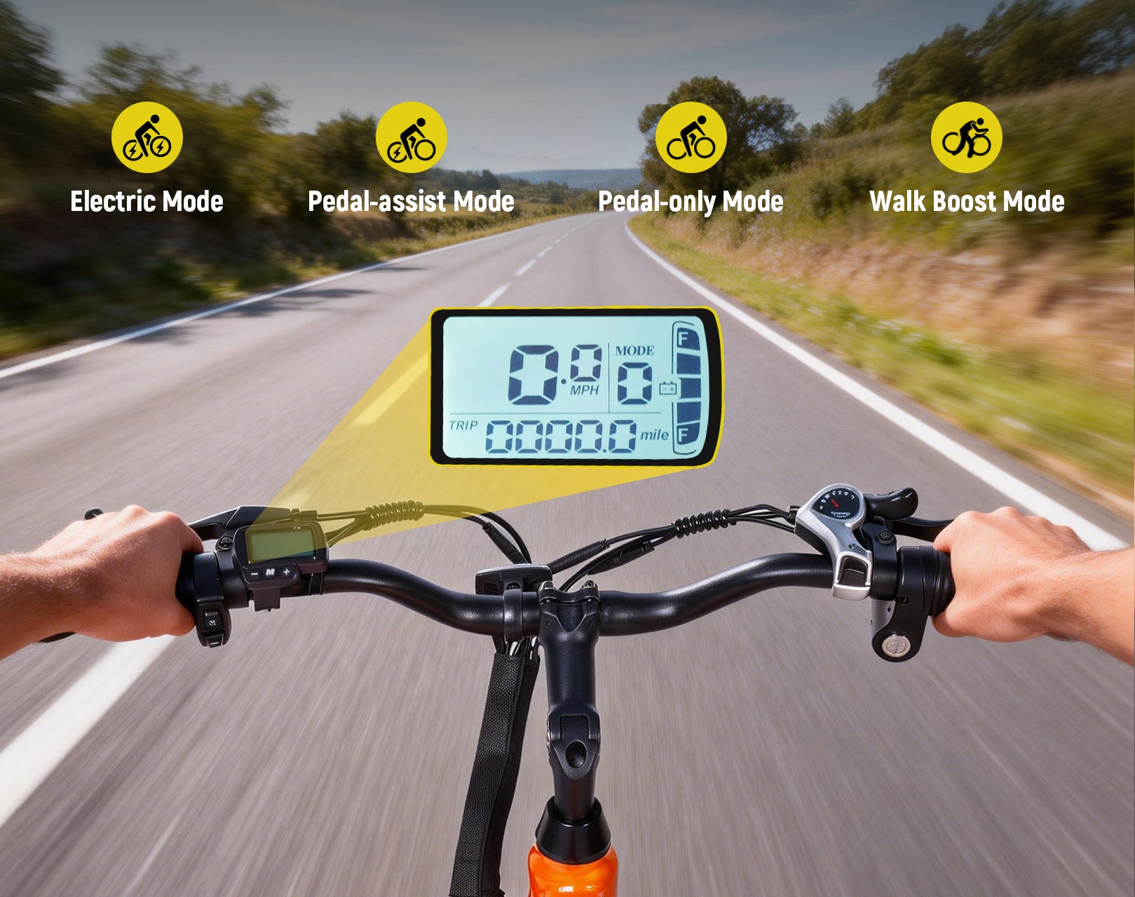 4 Versatile Riding Modes for Total Control