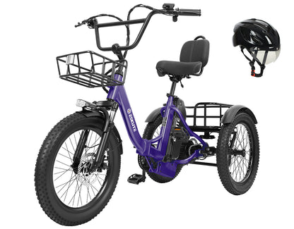 Eskute® T300 Max Folding Electric Trike with Reverse Function
