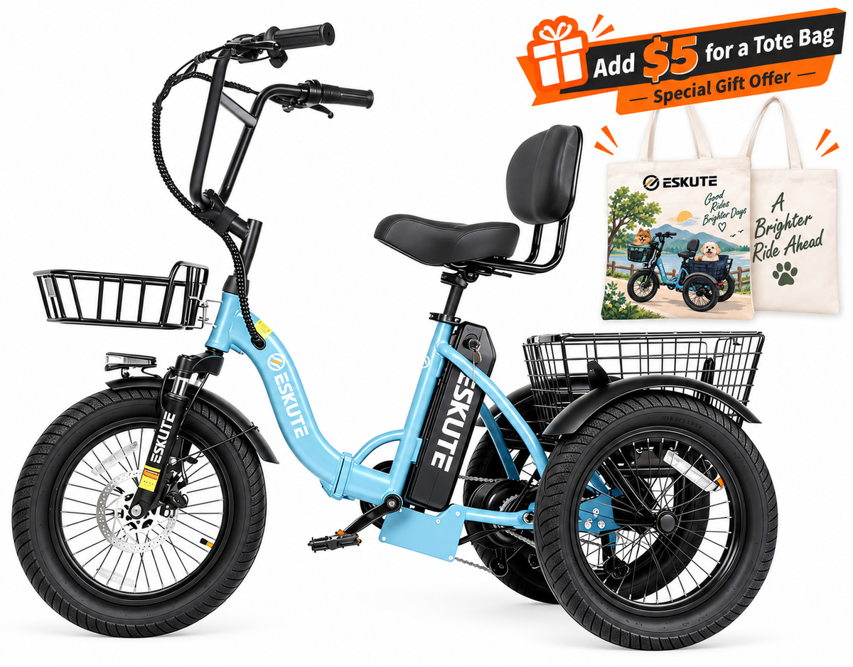 Eskute® T300 Folding Electric Trike
