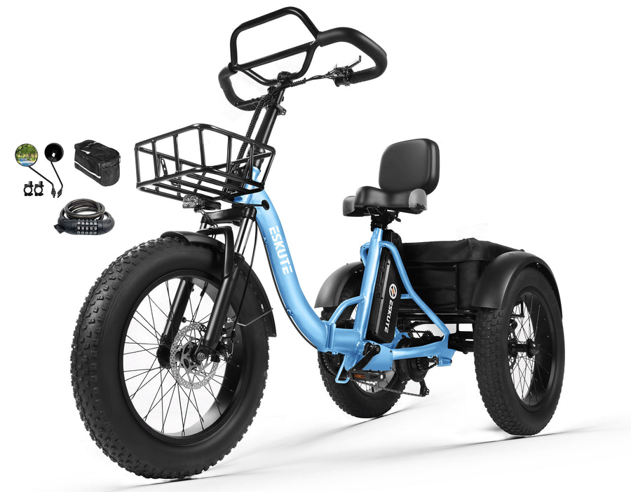 Eskute® T300Pro Folding Electric Trike