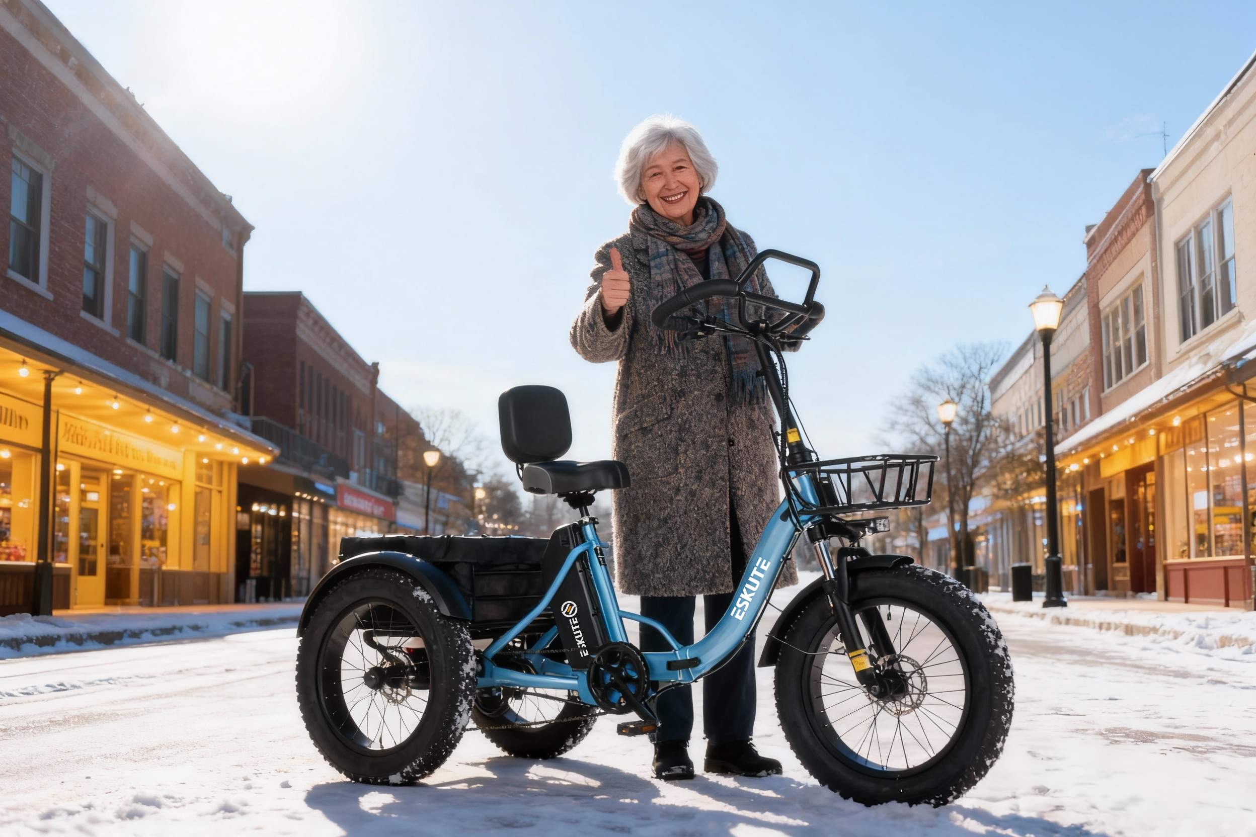 Eskute® T300Pro Folding Electric Trike