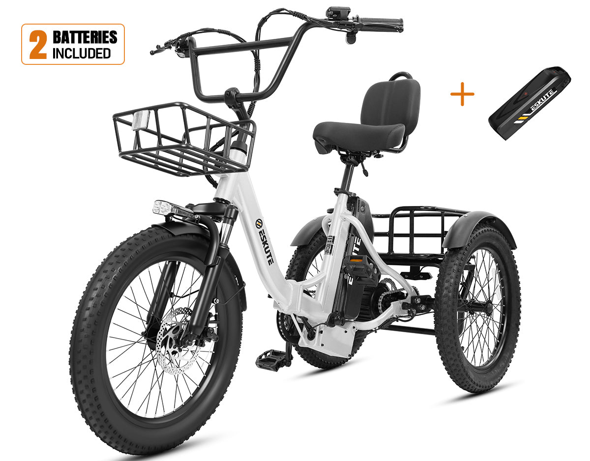 Eskute® T300 Max Folding Electric Trike with Reverse Function