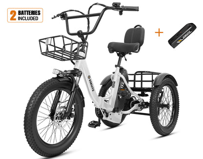 Eskute® T300 Max Folding Electric Trike with Reverse Function
