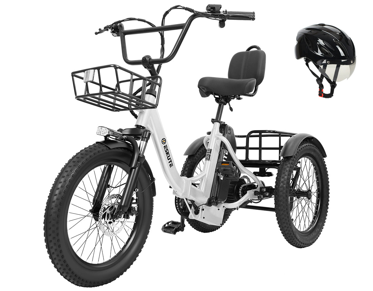 Eskute® T300 Max Folding Electric Trike with Reverse Function