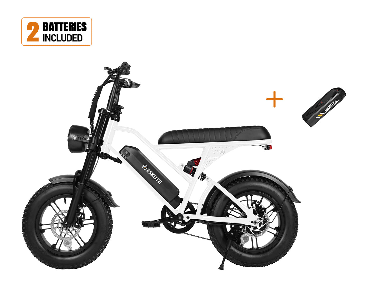 Eskute® V100 16*4.0" Electric Bike for Kids&Teens